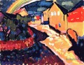 Murnau avec l’arc en ciel Wassily Kandinsky